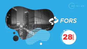 28  years  FORS Group  Information system  development, Consulting, IT infrastructure,  Technical