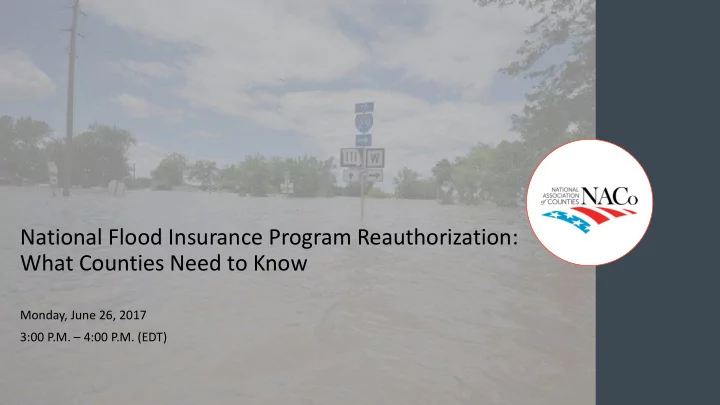 what counties need to know