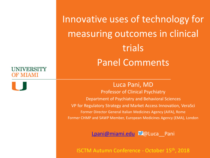 innovative uses of technology for measuring outcomes in