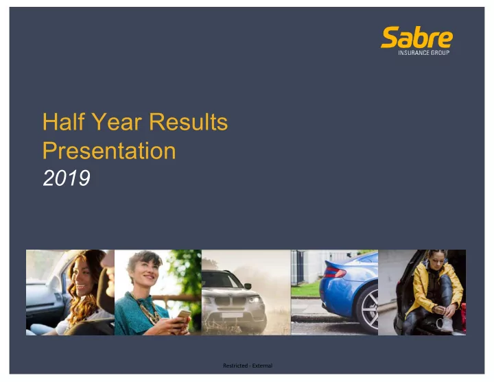 half year results presentation