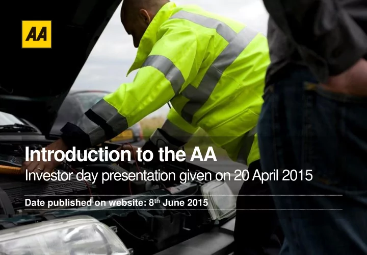 introduction to the aa
