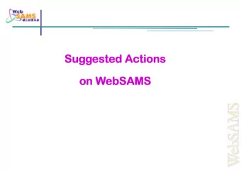Sug  Suggested Actions  sted Actions  on W  on WebSAMS  bSAMS  Suggested Actions  Keep Latest