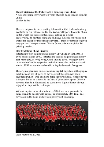 Global  Visions  of  the  Future  of  3D  Printing  from  China    A