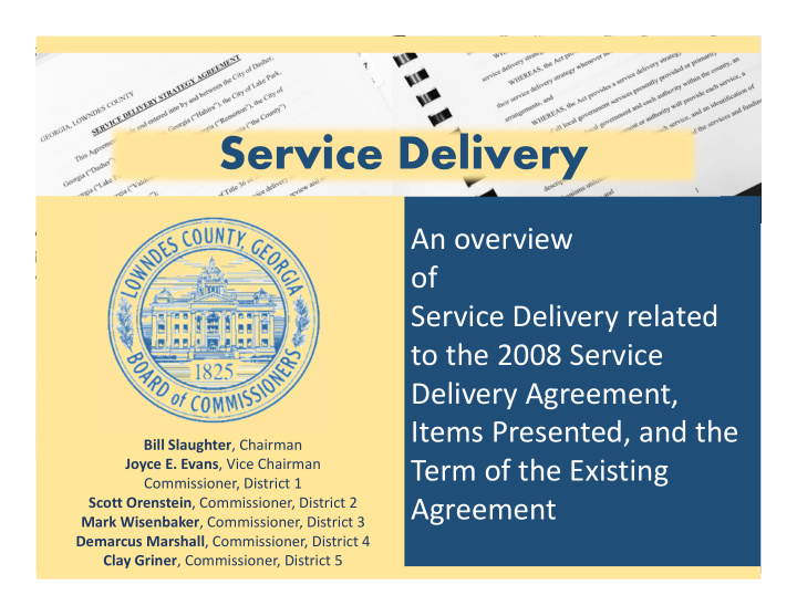 service delivery