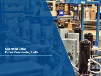 Copeland Scroll  F-Line Condensing Units  Presentation name (update in Slide Master)  F-Line
