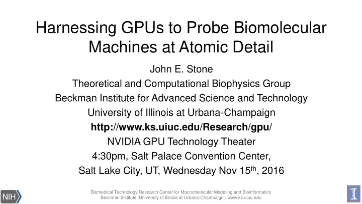 harnessing gpus to probe biomolecular