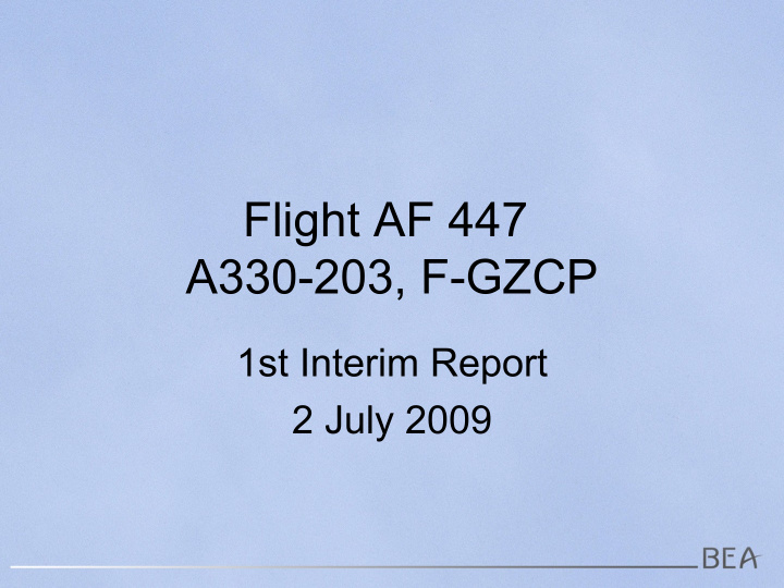 flight af 447 a330 203 f gzcp