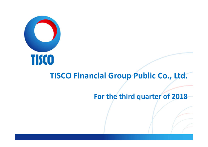 tisco financial group public co ltd