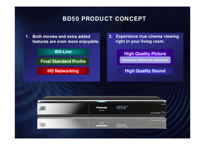 bd50 product concept