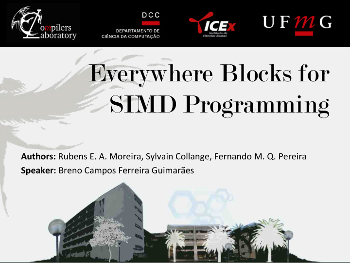 everywhere blocks for simd programming