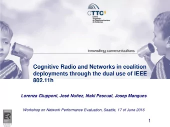 Cognitive Radio and Networks in coalition  deployments through the dual use of IEEE  802.11h