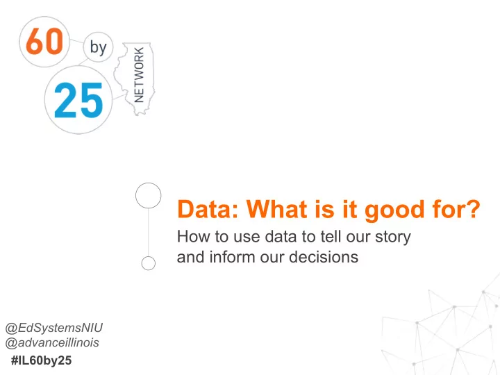 data what is it good for