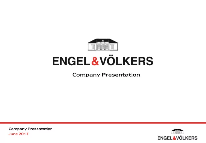 company presentation