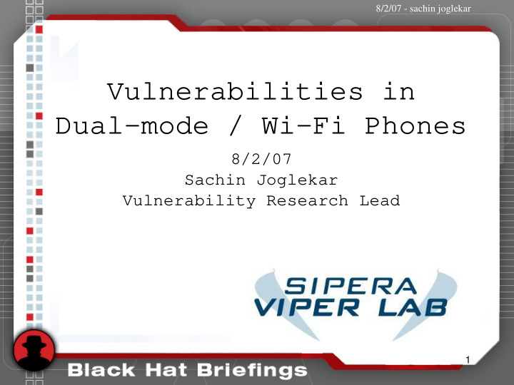 vulnerabilities in dual mode wi fi phones