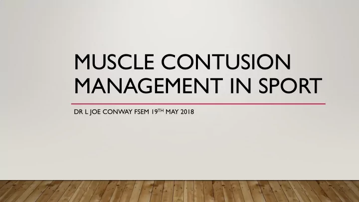 management in sport