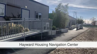Hayward Housing Navigation Center  1  Hayward Housing Navigation Center  Hayward City Council