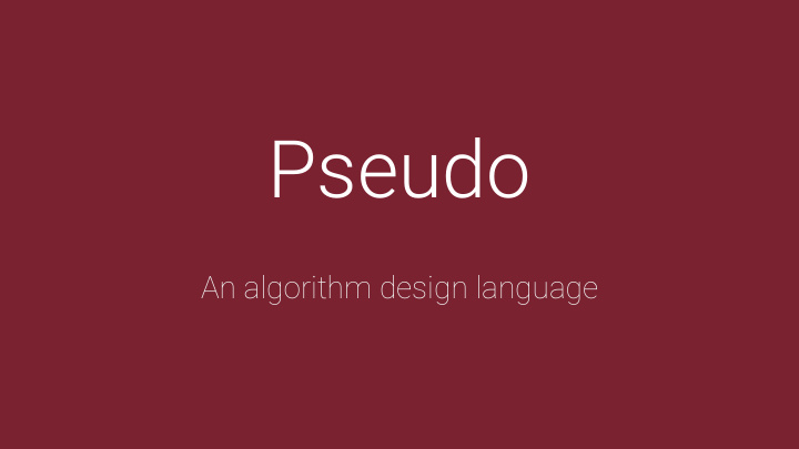 pseudo