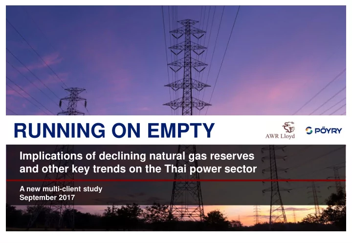 running on empty