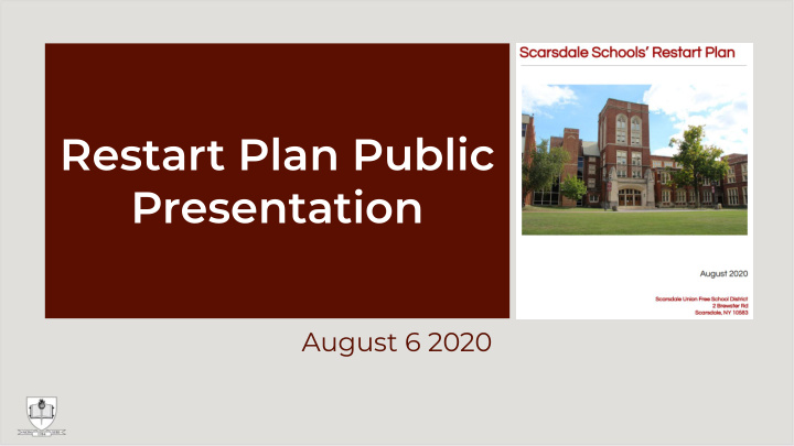 restart plan public presentation