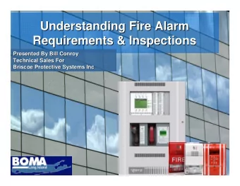 Understanding Fire Alarm  Understanding Fire Alarm  Requirements &amp; Inspections  Requirements
