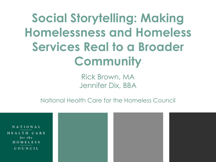 social storytelling making homelessness and homeless