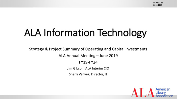 ala in information technology