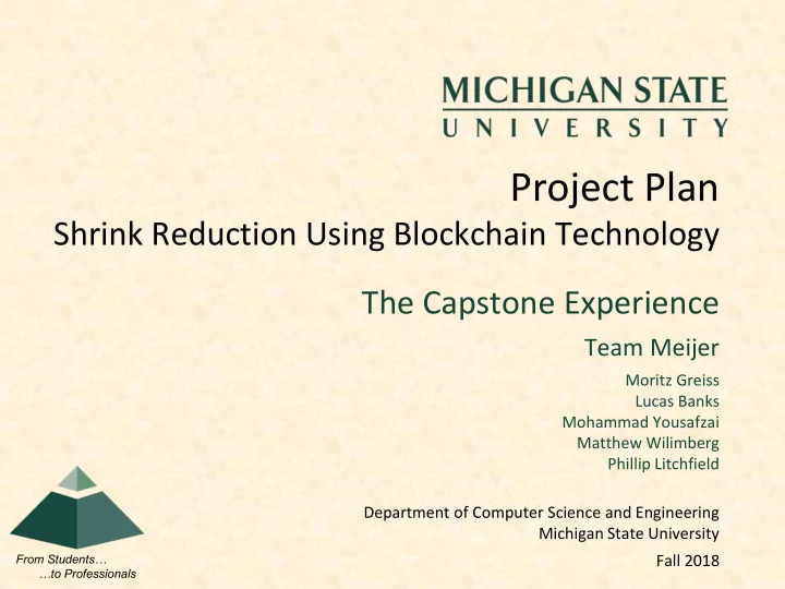 project plan