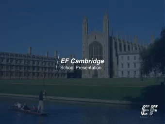 EF Cambridge  School Presentation  HISTORIC  DRYEST  UNIVERSITY  STUDENT  PUNTING  CENTRAL  GREEN