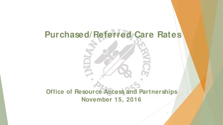 purchased referred care rates