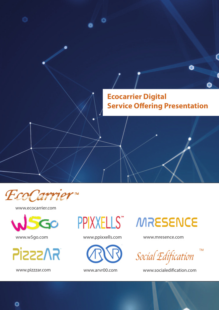 ecocarrier digital service offering presentation