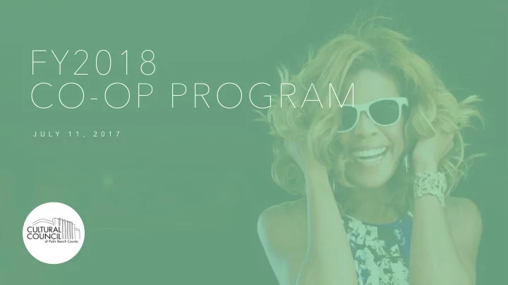 fy2018 co op program