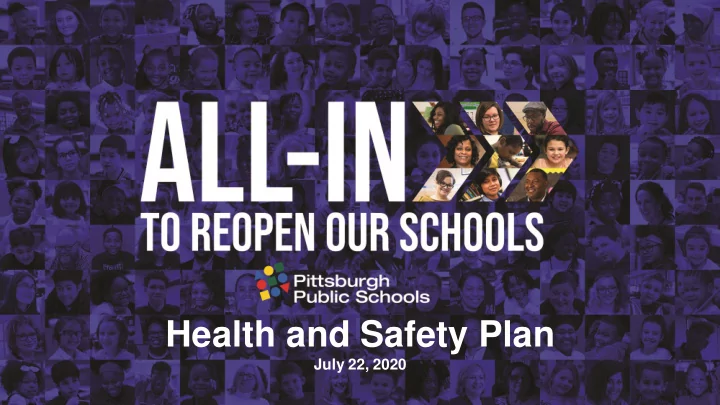 health and safety plan