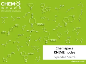 Chemspace  KNIME nodes  Expanded Search  Chemspace KNIME nodes   Chemspace Search and Chemspace