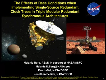 The Effects of Race Conditions when  Implementing Single-Source Redundant  Clock Trees in Triple