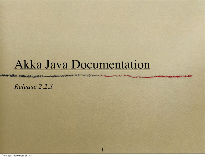 akka java documentation