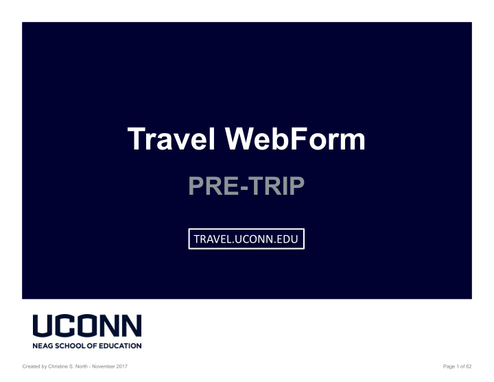 travel webform