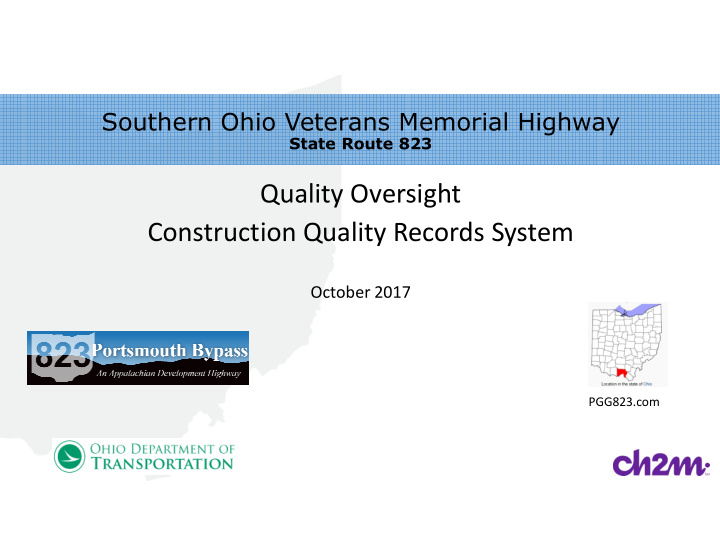 quality oversight construction quality records system