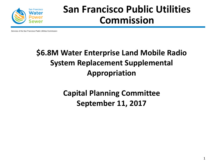 san francisco public utilities commission