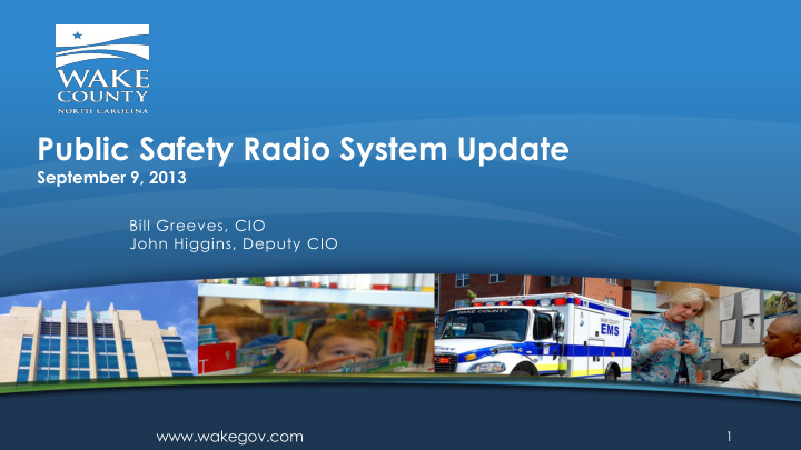 public safety radio system update