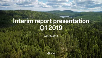 April 26, 2019  Prices coming down from peak levels    Higher vs Q1 2018, lower vs Q4 2018
