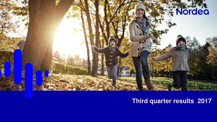 third quarter results 2017 disclaimer