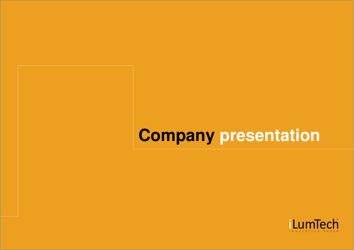 company presentation who we are
