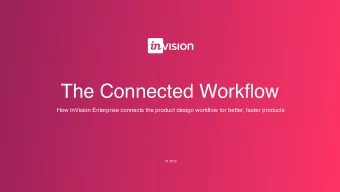 The Connected Workflow  How InVision Enterprise connects the product design workflow for better,