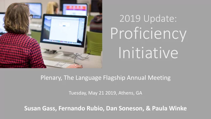 proficiency initiative