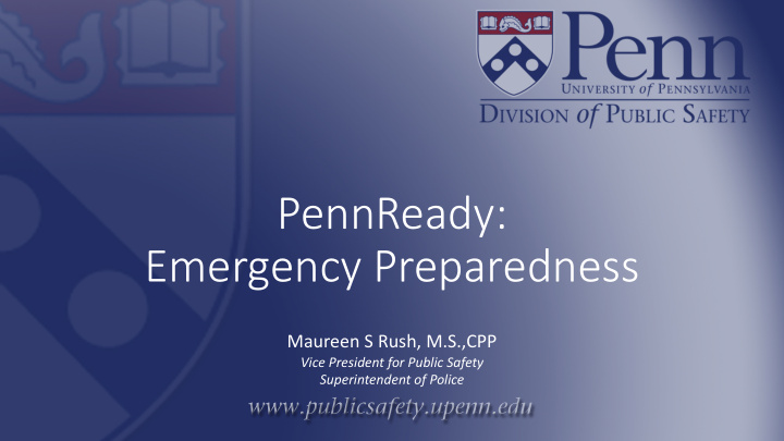 pennready emergency preparedness