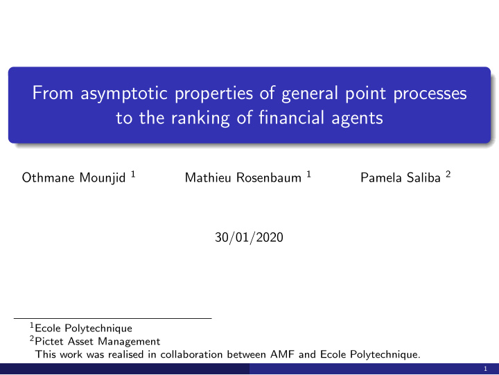 from asymptotic properties of general point processes to
