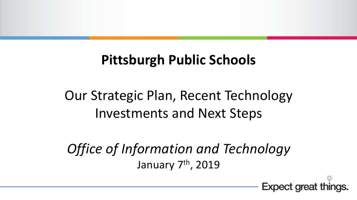 pittsburgh public schools our strategic plan recent