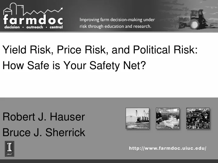 yield risk price risk and political risk how safe is your