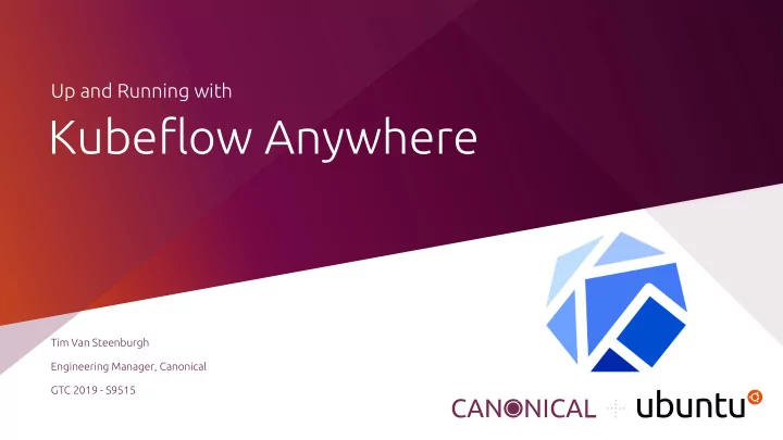 kubeflow anywhere