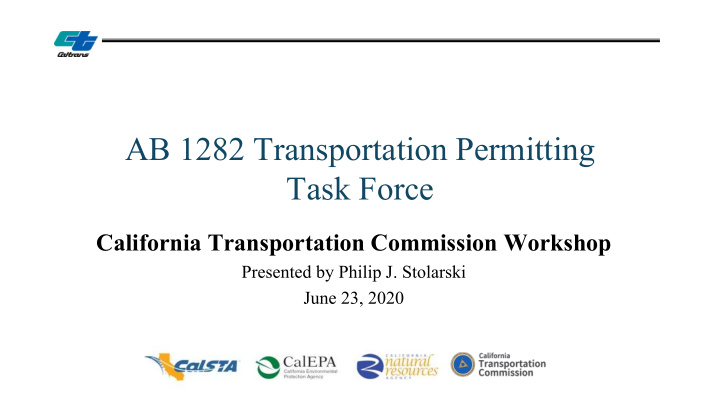 ab 1282 transportation permitting task force